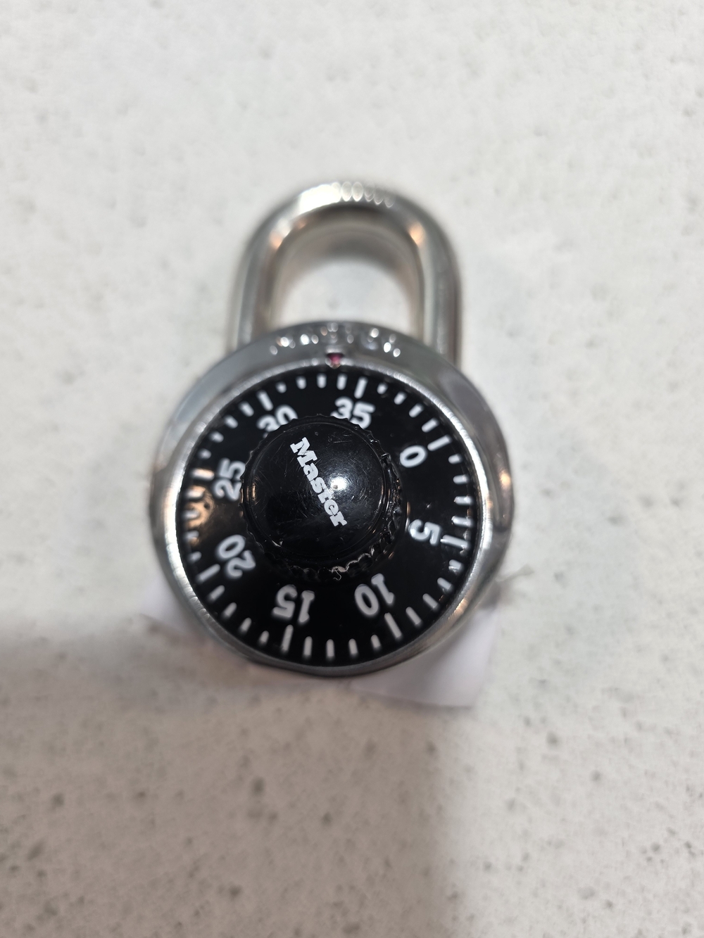 Master Lock Black Dial Combination Padlock